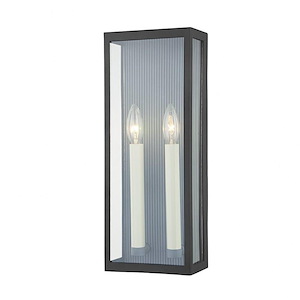Vail - 2 Light Outdoor Wall Mount In Modern Style-17 Inches Tall and 6.5 Inches Wide