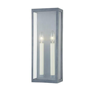 Vail - 2 Light Outdoor Wall Mount In Modern Style-17 Inches Tall and 6.5 Inches Wide