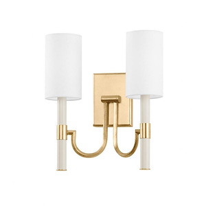 Gustine - 2 Light Wall Sconce-14.25 Inches Tall and 13.5 Inches Wide