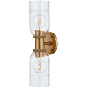 Redding - 2 Light Wall Sconce In Modern Style-18.5 Inches Tall and 5 Inches Wide