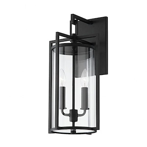 Percy - 2 Light Outdoor Wall Mount In Industrial Style-18.25 Inches Tall and 9 Inches Wide - 1099589