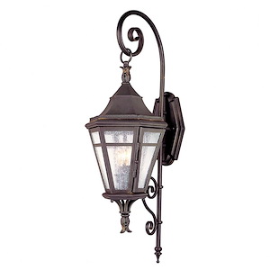 Morgan Hill-2 Light Outdoor Wall Lantren-10 Inches Wide by 30.75 Inches High