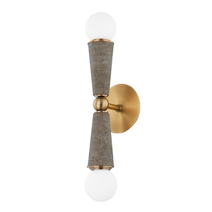 Dax - 2 Light Wall Sconce-18.75 Inches Tall and 5 Inches Wide