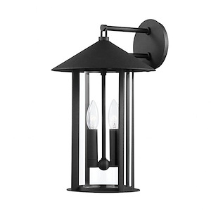 Long Beach - 2 Light Outdoor Wall Mount In Industrial Style-17 Inches Tall and 10 Inches Wide - 1099555