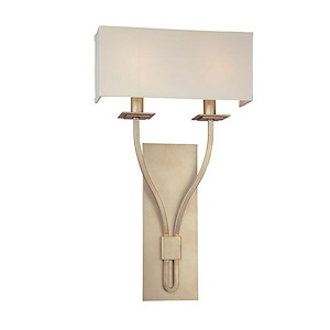 Palladium - 2 Light Wall Sconce-21 Inches Tall and 12 Inches Wide