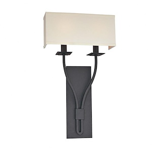 Palladium-2 Light Wall Sconce-12 Inches Wide by 21 Inches High