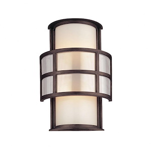 Discus-2 Light Outdoor Medium Wall Lantern-9.75 Inches Wide by 14 Inches High