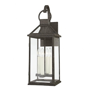 Sanders - 4 Light Outdoor Wall Mount In Country Style-24 Inches Tall and 8.5 Inches Wide