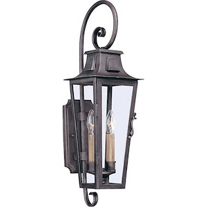 Parisian Square - 2 Light Wall Sconce-24 Inches Tall and 7 Inches Wide