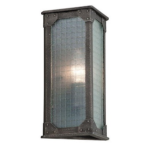 Hoboken-1 Light Outdoor Wall Lantren-6.5 Inches Wide by 11.5 Inches High