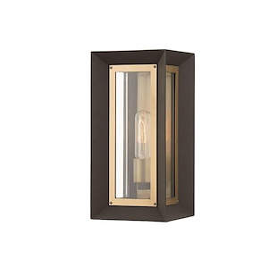 Lowry - 1 Light Outdoor Wall Mount In Modern Style-13.5 Inches Tall and 6.5 Inches Wide - 1099569