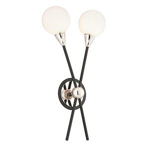 Nebula - 2 Light Wall Sconce-24.75 Inches Tall and 12.75 Inches Wide