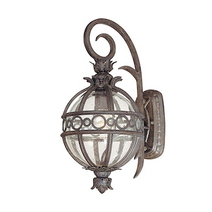 Campanile-1 Light Outdoor Wall Lantren-8 Inches Wide by 17 Inches High