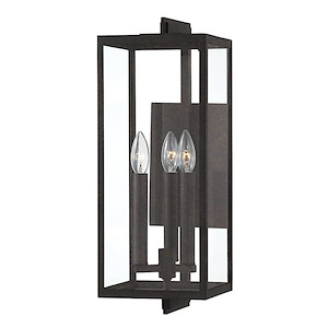 Nico - 3 Light Outdoor Wall Mount In Industrial Style-20 Inches Tall and 7.5 Inches Wide