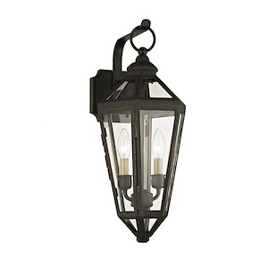 Calabasas-2 Light Outdoor Wall Mount-9 Inches Wide by 20.25 Inches High
