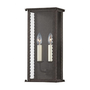 Zuma - 2 Light Outdoor Wall Mount In Transitional Style-16.5 Inches Tall and 7.75 Inches Wide