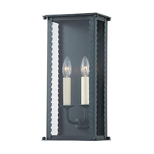 Zuma - 2 Light Outdoor Wall Mount In Transitional Style-16.5 Inches Tall and 7.75 Inches Wide