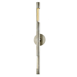 Hendrix-2 Light Single Tube Wall Sconce-6 Inches Wide by 36.25 Inches High - 886588