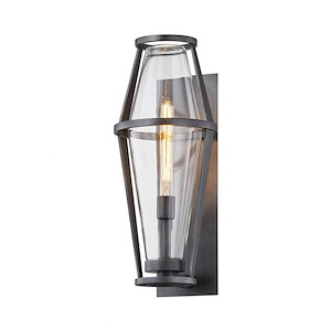 Prospect-1 Light Wall Sconce in Industrial Style-9 Inches Wide by 21.5 Inches High