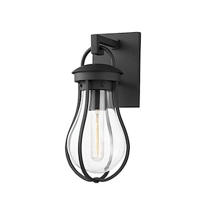 Bowie - 1 Light Outdoor Wall Mount In Industrial Style-13.5 Inches Tall and 6.25 Inches Wide