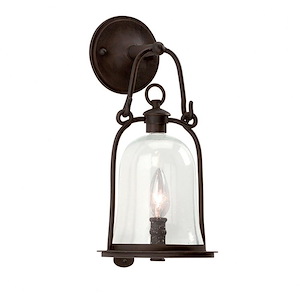 Owings Mill - One Light Outdoor Small Wall Lantren - 1290523