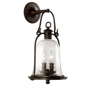 Owings Mill - 2 Light Wall Sconce-18.5 Inches Tall and 8.75 Inches Wide