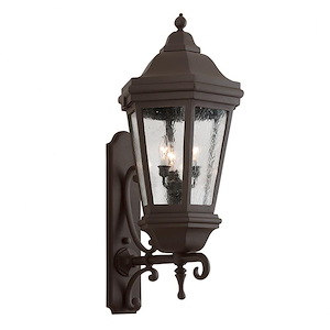Verona-3 Light Outdoor Wall Lantren-16 Inches Wide by 35 Inches High - 1216804