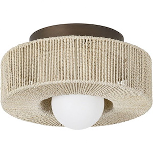 Coleman - 1 Light Flush Mount-8.75 Inches Tall and 14 Inches Wide