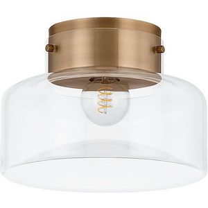 Bellow - 1 Light Flush Mount In Modern Style-9.25 Inches Tall and 13 Inches Wide