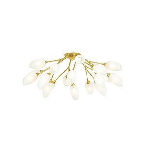 Aldean - 18 Light Semi-Flush Mount-14.5 Inch Tall and 40 Inch Wide - 1431525