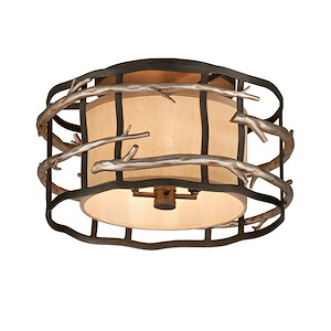 Adirondack-4 Light Semi-Flush Mount-18 Inches Wide by 9.75 Inches High