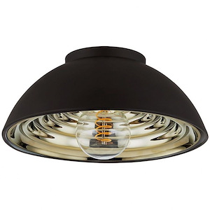 Eclipse - 1 Light Flush Mount In Modern Style-5.75 Inches Tall and 11.75 Inches Wide