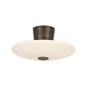 Albus - 21W 1 LED Semi-Flush Mount-7.5 Inch Tall and 15.75 Inch Wide