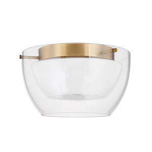 Dutton - 1 Light Flush Mount-8 Inches Tall and 14 Inches Wide