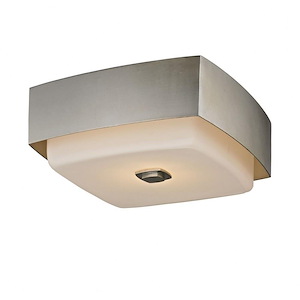 Allure-2 Light Square Flush Mount-13 Inches Wide by 5 Inches High