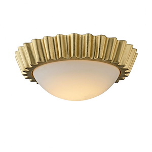 Reese-12W 1 LED Flush Mount-13 Inches Wide by 4.75 Inches High