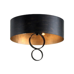Rivington-4 Light Semi-Flush Mount in Modern Style-20 Inches Wide by 15.5 Inches High
