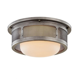 Bauer - 2 Light Flush Mount-7.5 Inches Tall and 16.5 Inches Wide - 1314814