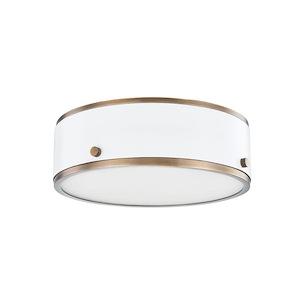 Eli - 10W 1 LED Small Flush Mount-3.5 Inches Tall and 11.75 Inches Wide