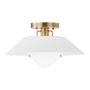 Otto - 1 Light Flush Mount-8.25 Inches Tall and 16 Inches Wide