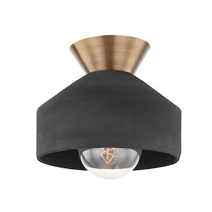 Covina - 1 Light Flush Mount-10 Inches Tall and 11 Inches Wide