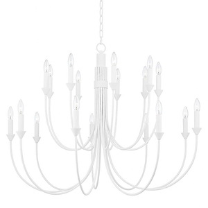 Cate - 18 Light 2-Tier Chandelier In Transitional Style-31.75 Inches Tall and 42 Inches Wide