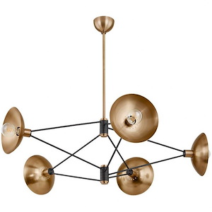 Axel - 5 Light Chandelier In Modern Style-14.5 Inches Tall and 50 Inches Wide