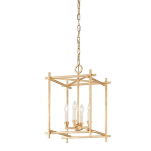 Huck - 4 Light Pendant In Global Style-21.25 Inches Tall and 15 Inches Wide