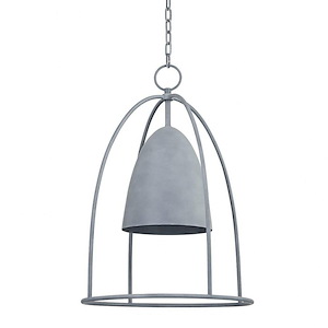 Wisteria - 1 Light Outdoor Pendant In Industrial Style-24.75 Inches Tall and 17 Inches Wide