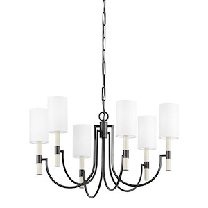 Gustine - 6 Light Chandelier-18.75 Inches Tall and 31 Inches Wide - 1295987