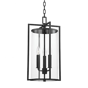 Percy - 3 Light Outdoor Pendant In Industrial Style-20.25 Inches Tall and 11 Inches Wide