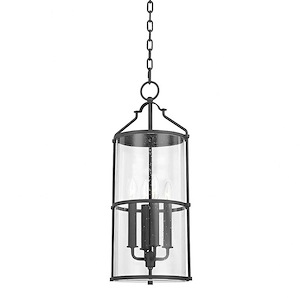 Burbank - 4 Light Outdoor Pendant In Transitional Style-24.25 Inches Tall and 10 Inches Wide