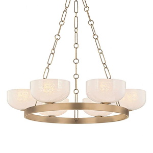 Caelum - 6 Light Chandelier-6 Inch Tall and 32.25 Inch Wide - 1373746
