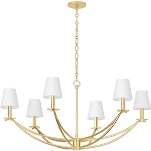 Bo - 6 Light Chandelier-19.25 Inches Tall and 41 Inches Wide